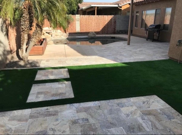 Paver patio and walkway installation in Arizona by Green Forever Arizona
