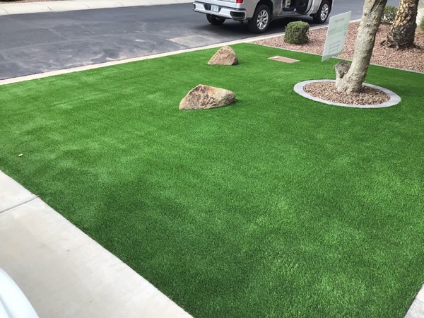 Artificial turf installation in Arizona by Green Forever Arizona